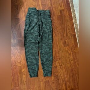 lululemon athletica Green Camo Track Pants